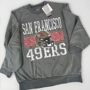 San Francisco 49ers Gray Couture Sweater